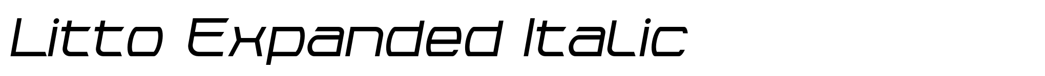 Litto Expanded Italic image