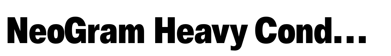 NeoGram Heavy Condensed