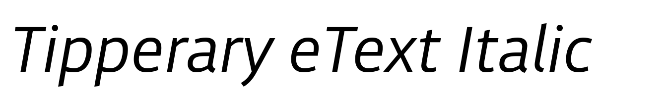 Tipperary eText Italic