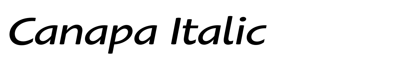 Canapa Italic