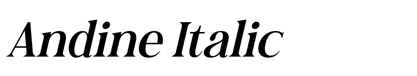 Andine Italic