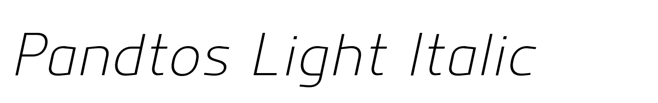 Pandtos Light Italic