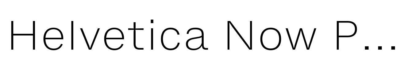 Helvetica Now Pro Micro ExtraLight