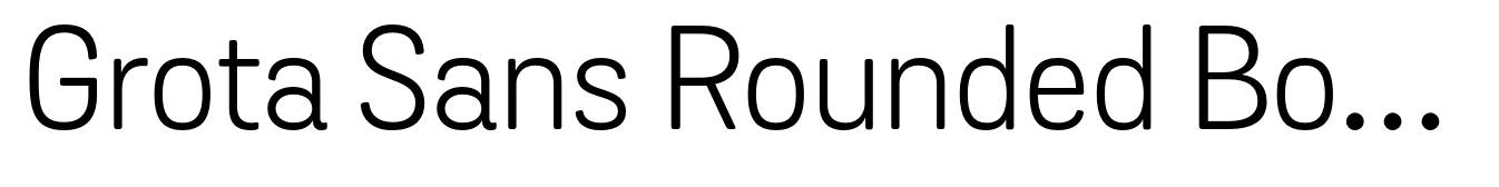 Grota Sans Rounded Book