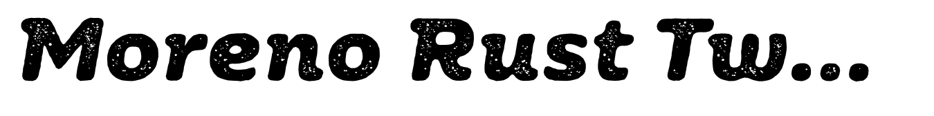 Moreno Rust Two-Bold Italic