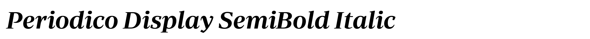 Periodico Display SemiBold Italic image