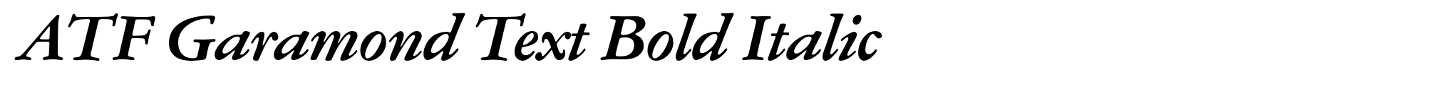 ATF Garamond Text Bold Italic image