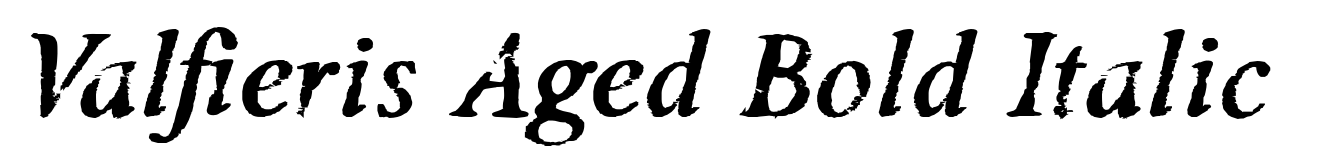 Valfieris Aged Bold Italic