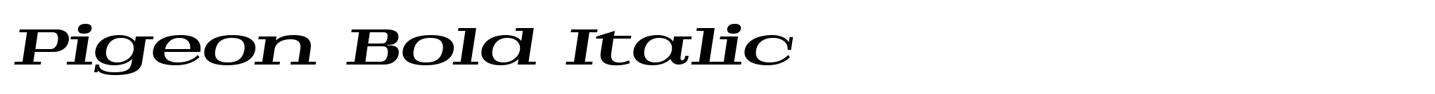 Pigeon Bold Italic image