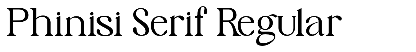 Phinisi Serif Regular