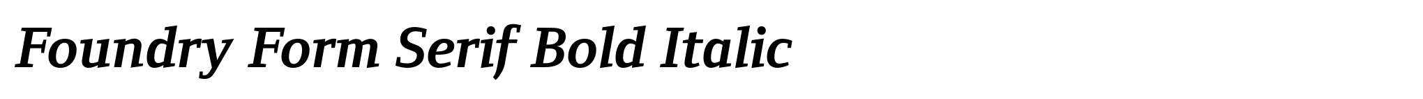 Foundry Form Serif Bold Italic image