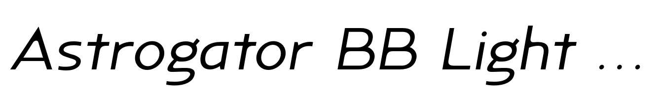 Astrogator BB Light Italic