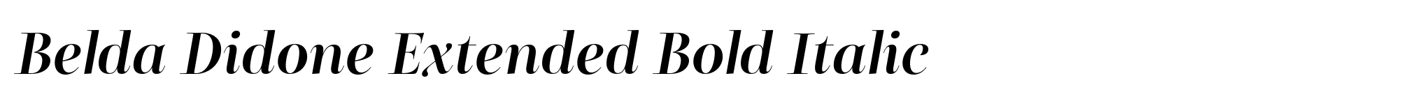 Belda Didone Extended Bold Italic image