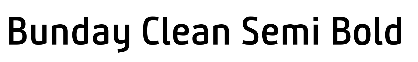 Bunday Clean Semi Bold