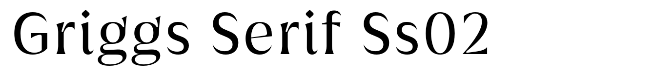 Griggs Serif Ss02