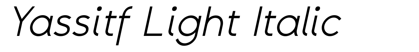 Yassitf Light Italic