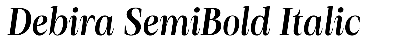 Debira SemiBold Italic