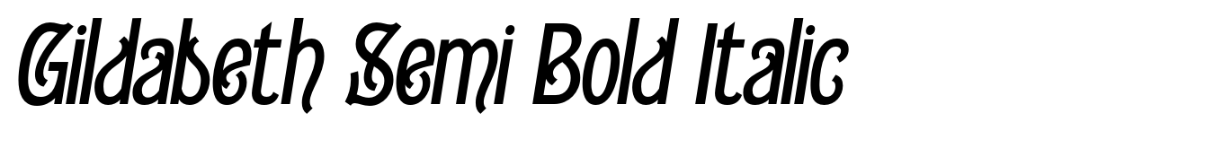 Gildabeth Semi Bold Italic