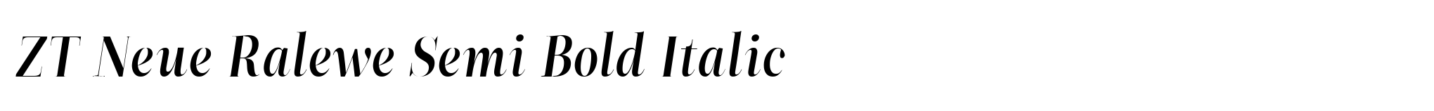 ZT Neue Ralewe Semi Bold Italic image