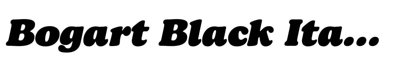 Bogart Black Italic