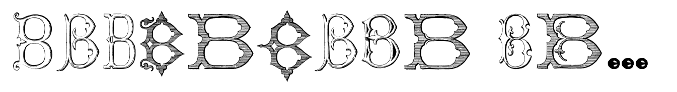 Victorian Alphabets B Regular