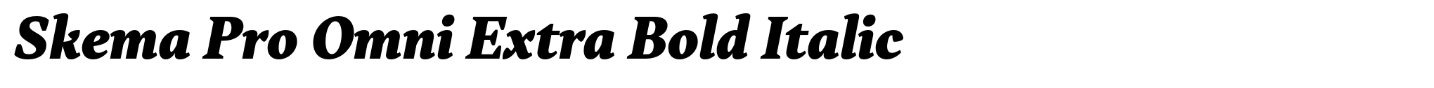 Skema Pro Omni Extra Bold Italic image