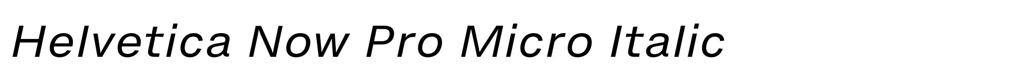 Helvetica Now Pro Micro Italic image