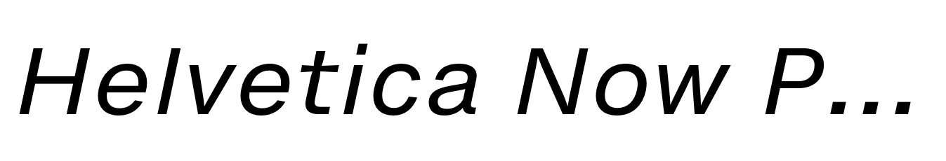 Helvetica Now Pro Micro Italic