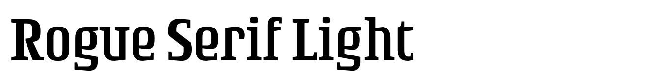 Rogue Serif Light