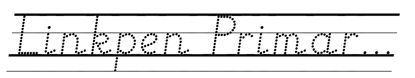 Linkpen Primary Print Dot Guide Italic