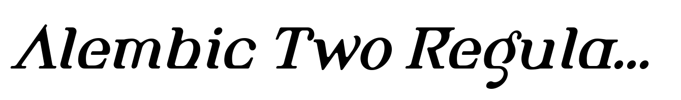 Alembic Two Regular Italic