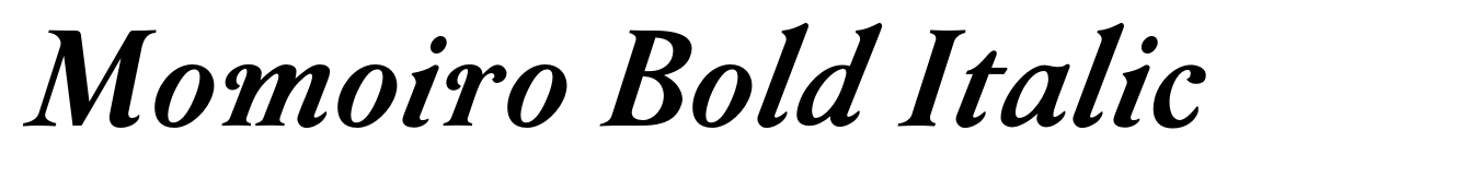 Momoiro Bold Italic