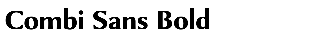 Combi Sans Bold