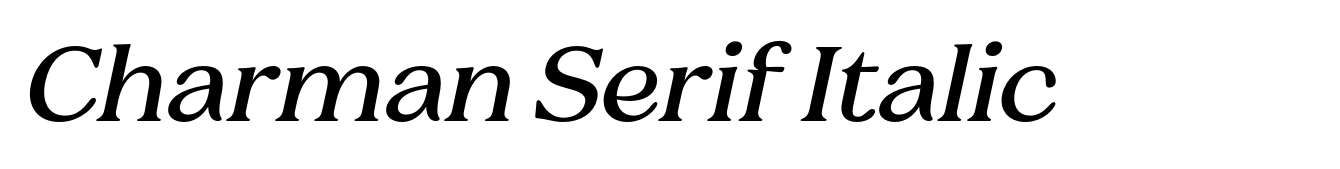 Charman Serif Italic