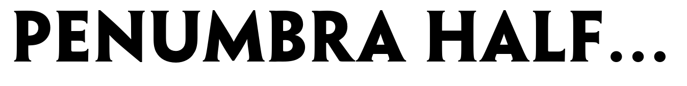 Penumbra Half Serif Std Bold
