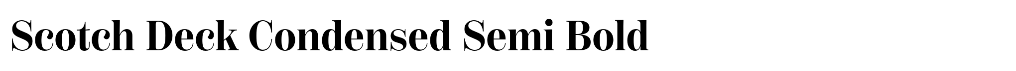 Scotch Deck Condensed Semi Bold image