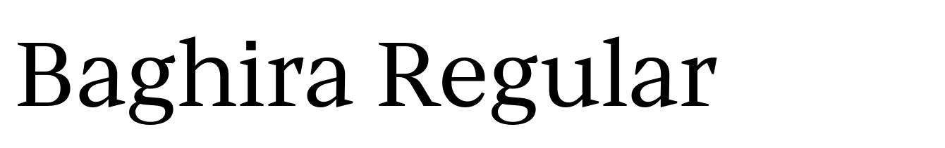Baghira Regular