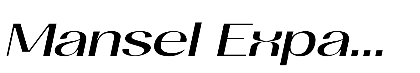 Mansel Expanded Italic