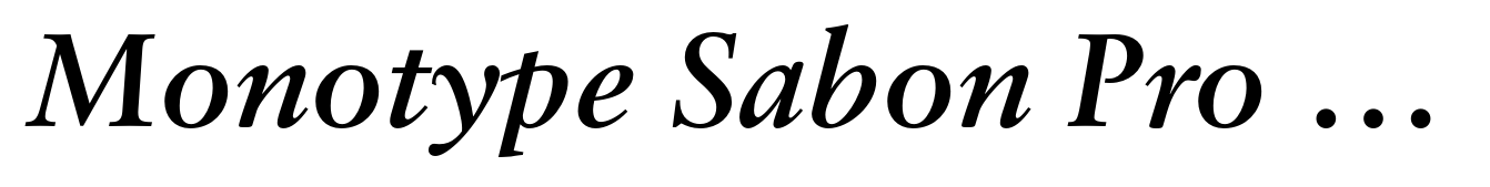 Monotype Sabon Pro Semi Bold Italic