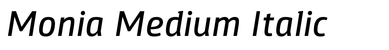 Monia Medium Italic