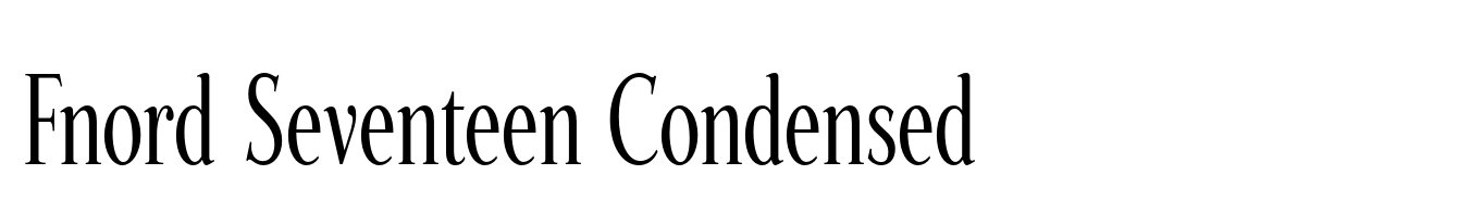 Fnord Seventeen Condensed
