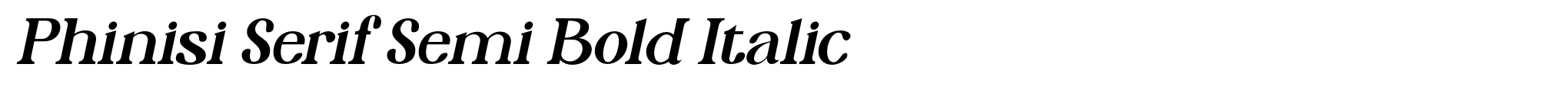 Phinisi Serif Semi Bold Italic image