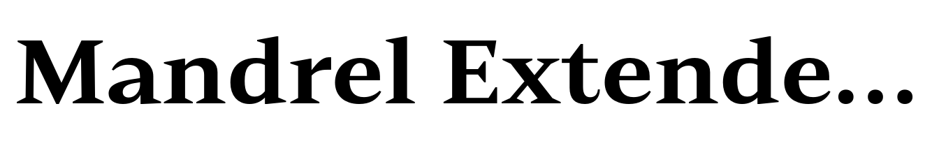 Mandrel Extended Ex Bold