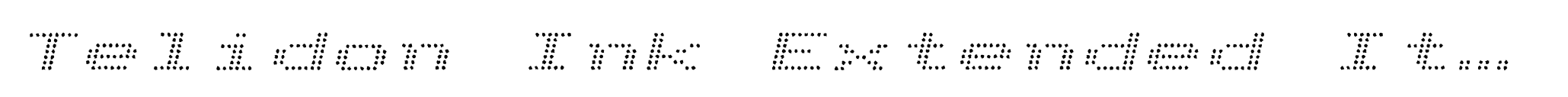 Telidon Ink Extended Italic image