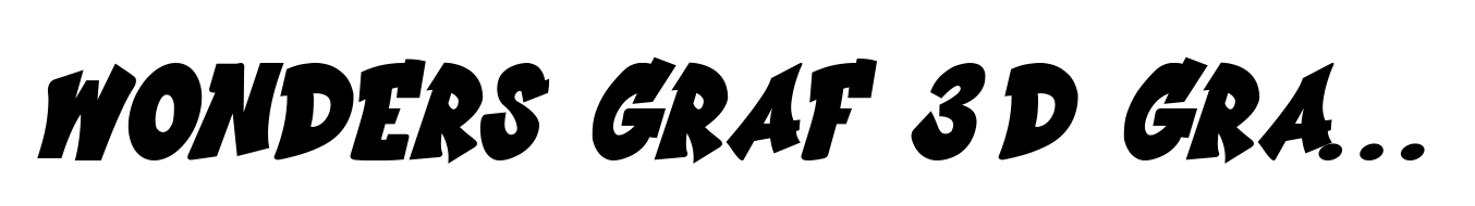 Wonders Graf 3d Graffiti Italic