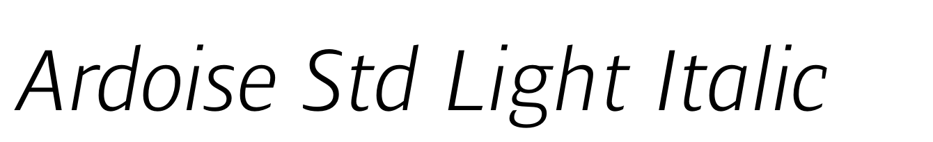 Ardoise Std Light Italic