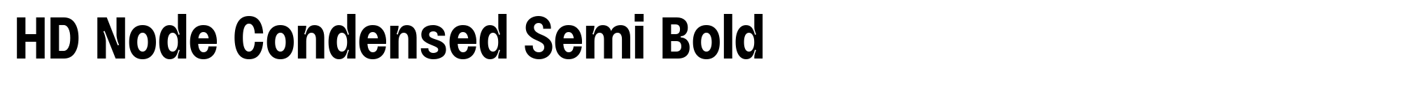 HD Node Condensed Semi Bold image