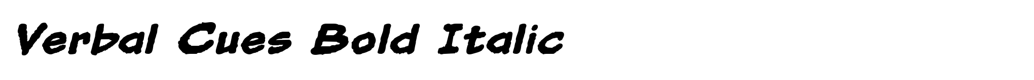 Verbal Cues Bold Italic image