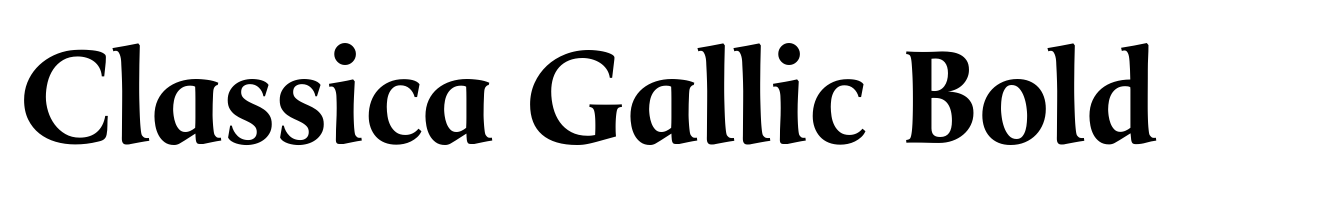 Classica Gallic Bold