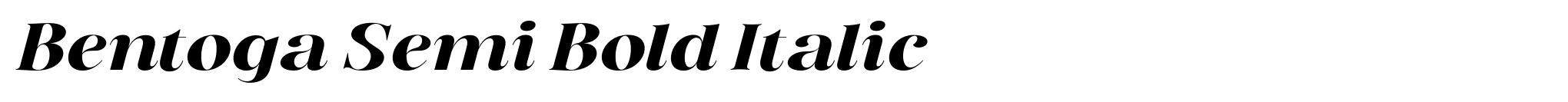 Bentoga Semi Bold Italic image